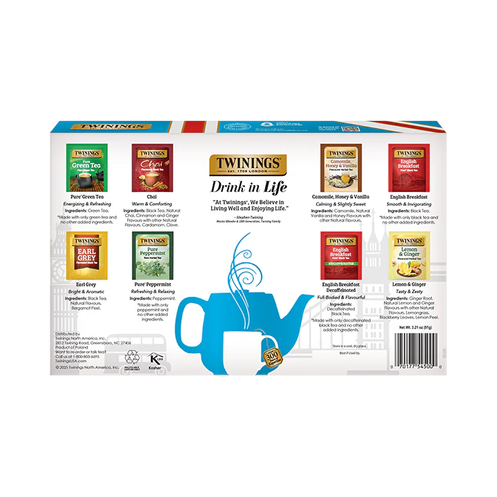 Classics Collection Gift Box:  Black, Green & Herbal Teas - Image 4